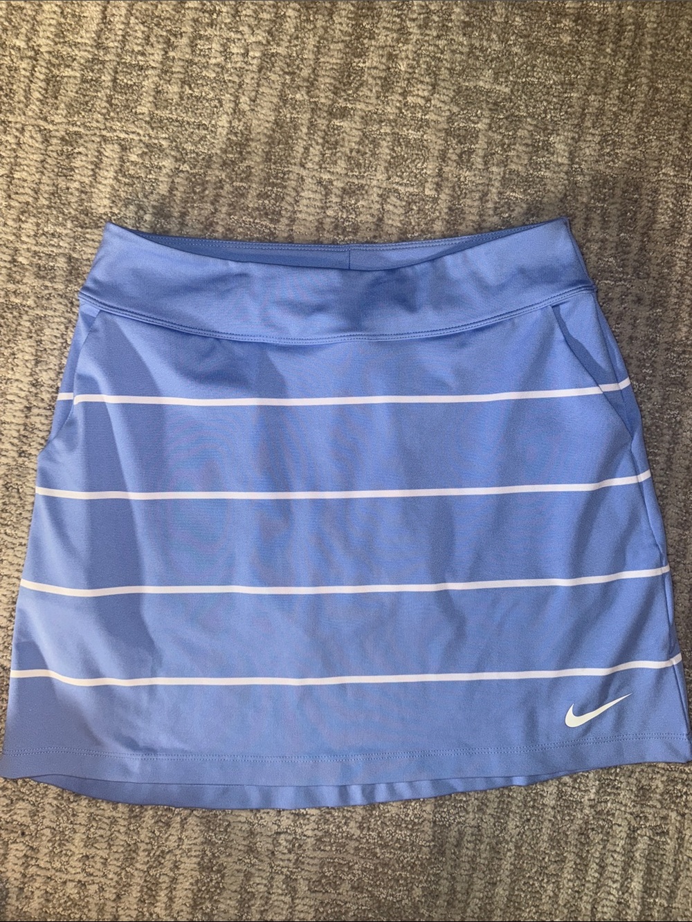 Nike Golf XS skirt skort womens blue white stripe athletic pickleball periwinkle